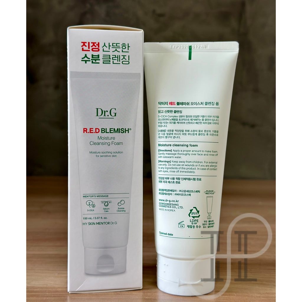 【Dr.G】 RED BLEMISH MOISTURE CLEANSING FOAM 150ml I Moisture Soothing Care