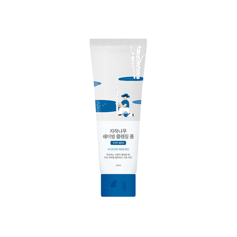#ROUNDLAB #ForMen #BirchJuice #ShavingFoam #CleansingFoam #Kbeauty #MensGrooming #AllInOneCleanser #KoreanSkincare #InjeBirchSap #PoreCare #SensitiveSkin