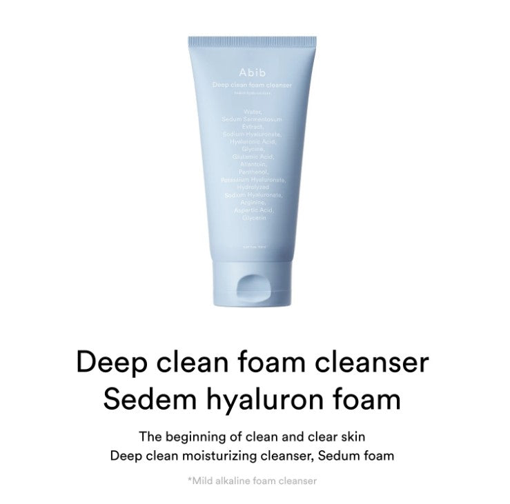 【Abib】 Deep clean foam cleanser Sedum hyaluron foam 150ml