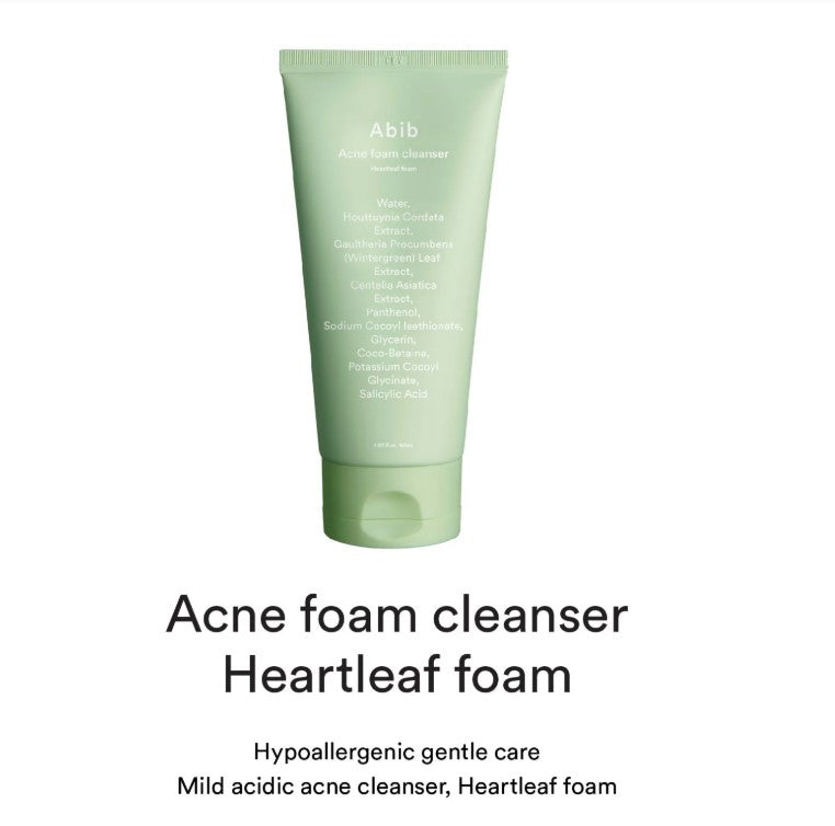 [Abib] Acne foam cleanser Heartleaf foam 250ml