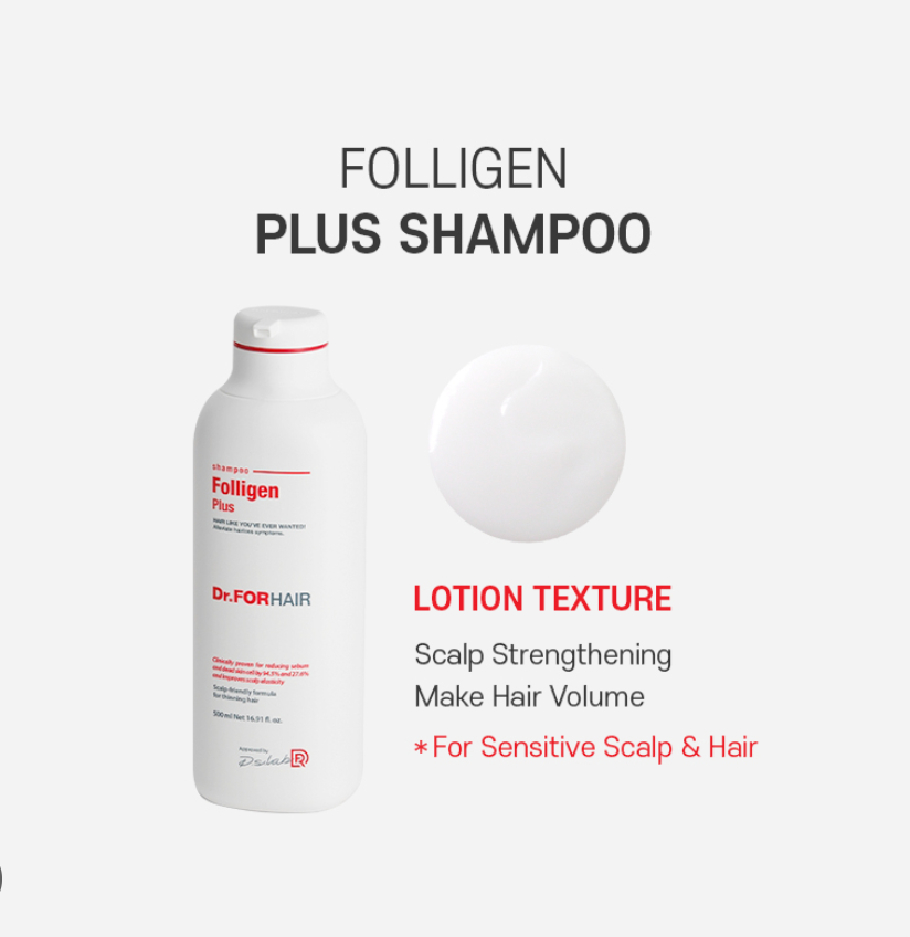 【Dr.FORHAIR】 Folligen Plus Shampoo 500ml