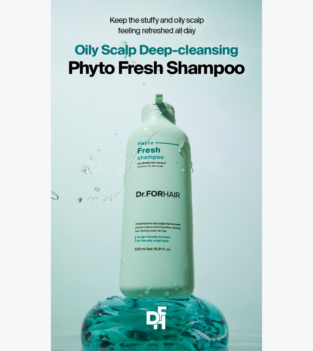 【Dr.FORHAIR】 Phyto Fresh Shampoo (500ml)