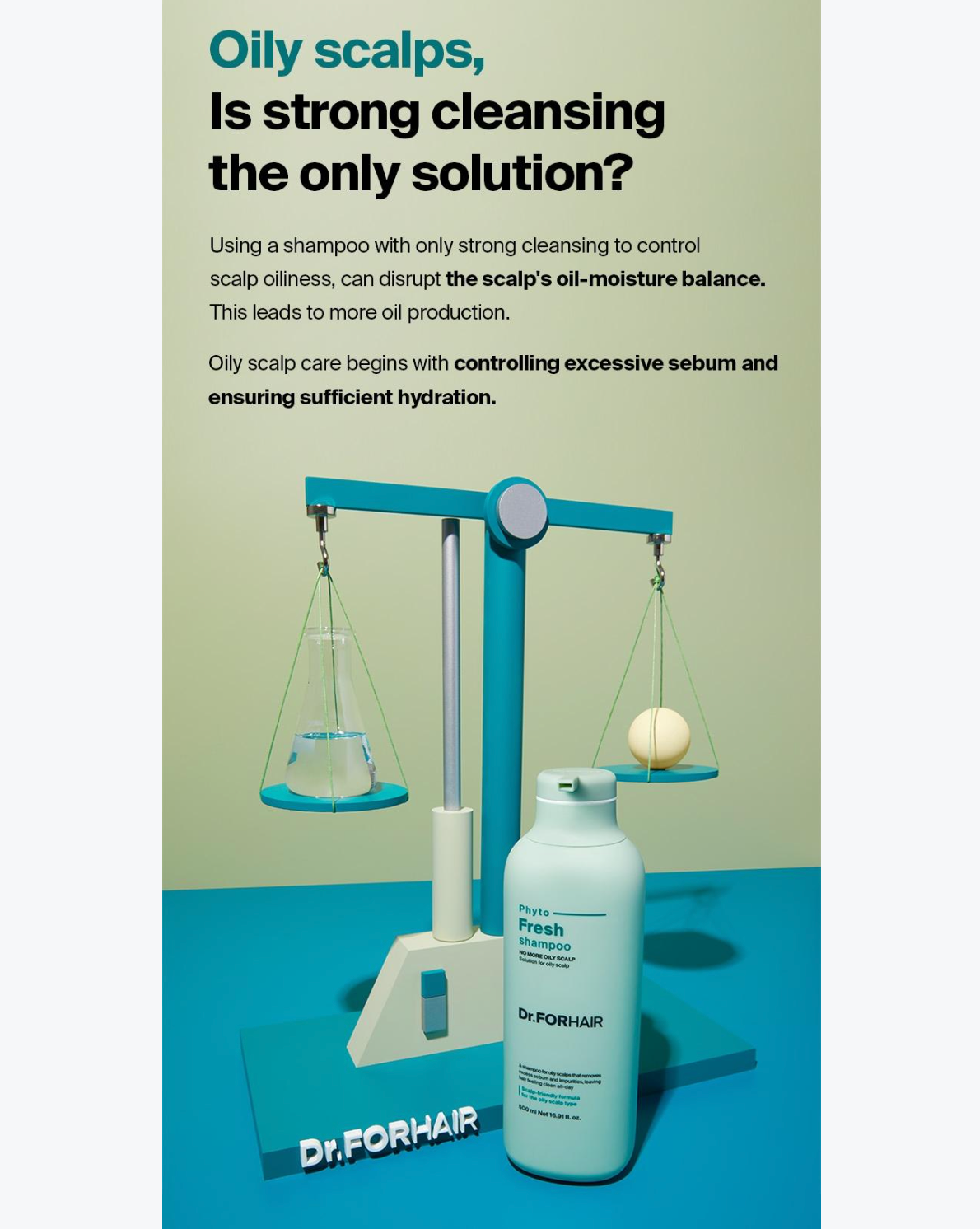 【Dr.FORHAIR】 Phyto Fresh Shampoo (500ml)