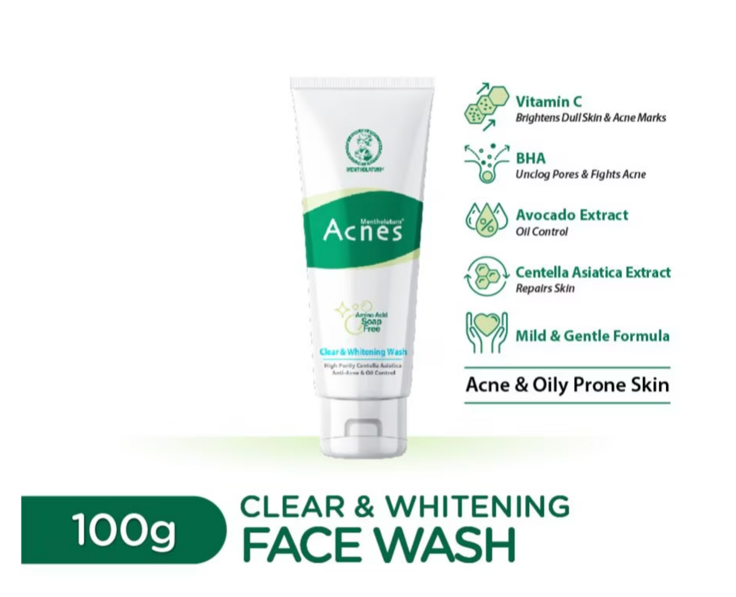 【Acnes】 Clear & white Foaming Wash 150ml
