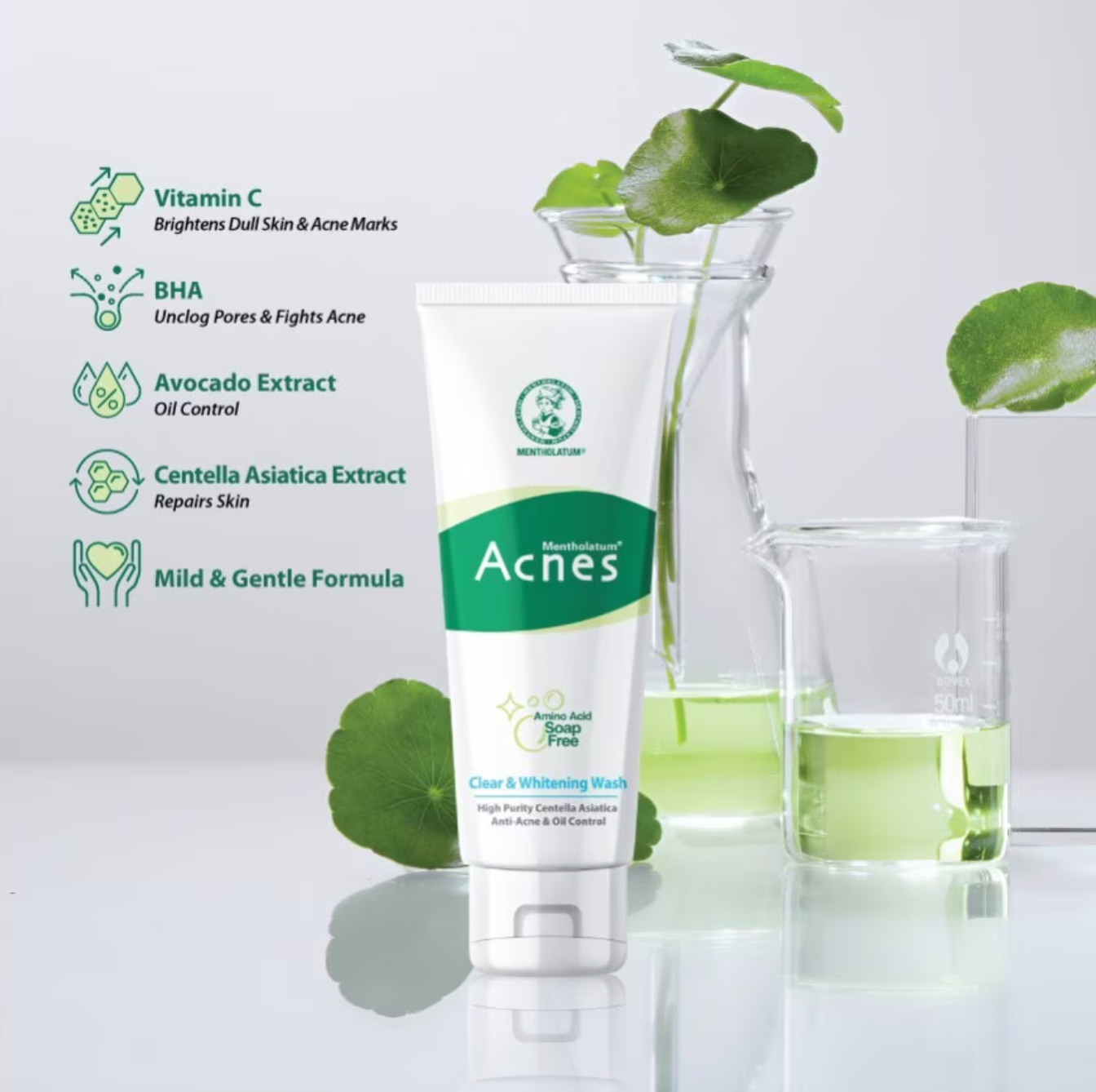 【Acnes】 Clear & white Foaming Wash 150ml