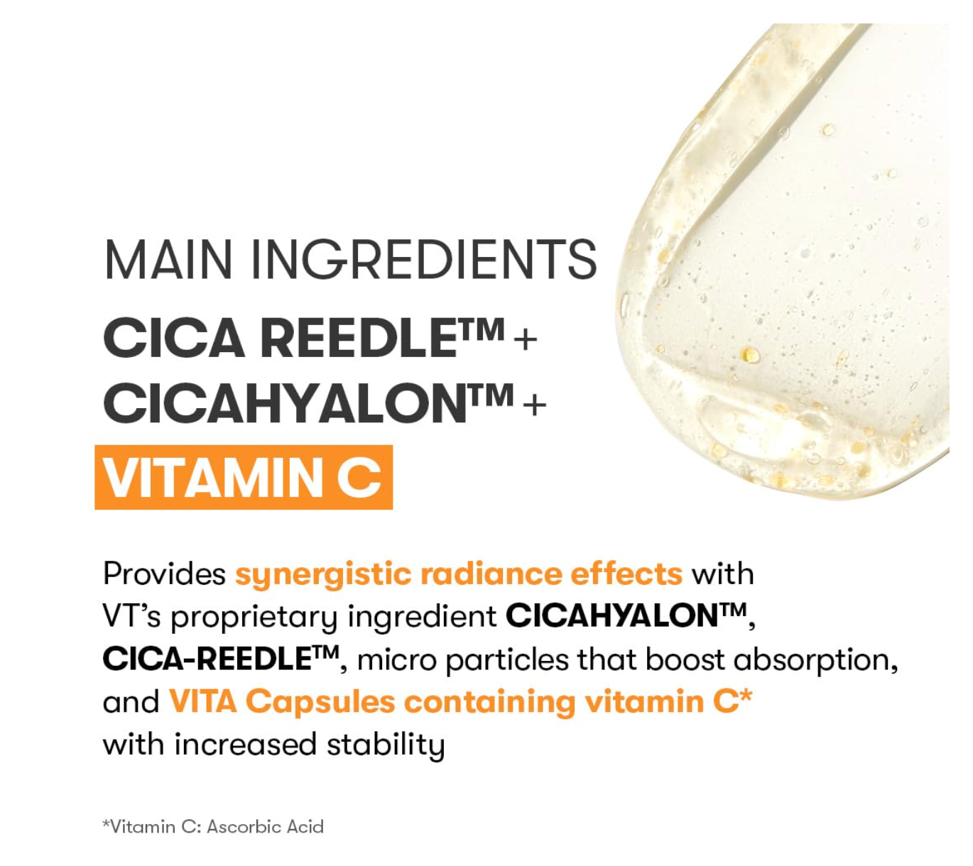 【VT Cosmetics】 Vita light Reedle Shot 100 essence