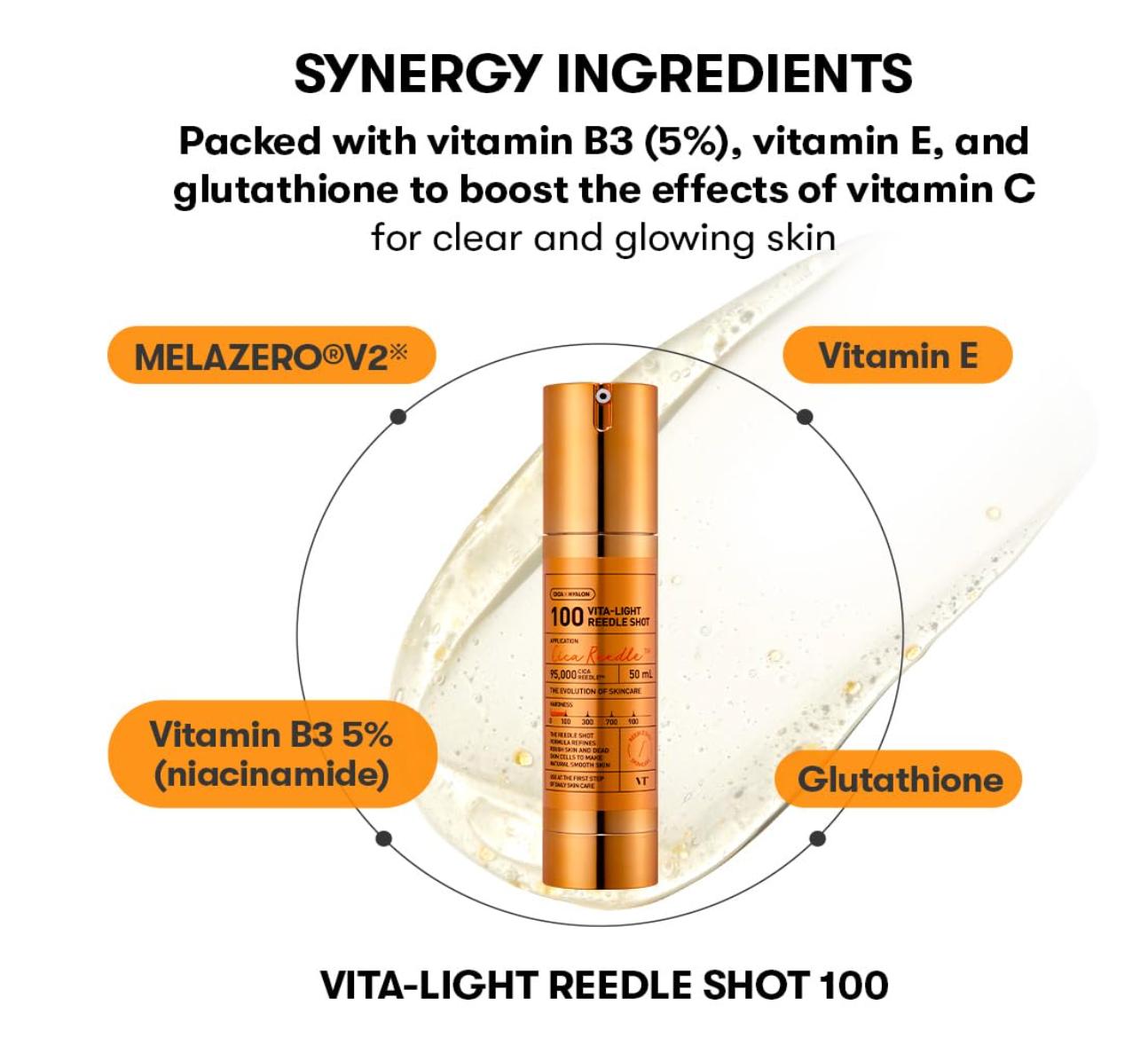 【VT Cosmetics】 Vita light Reedle Shot 100 essence