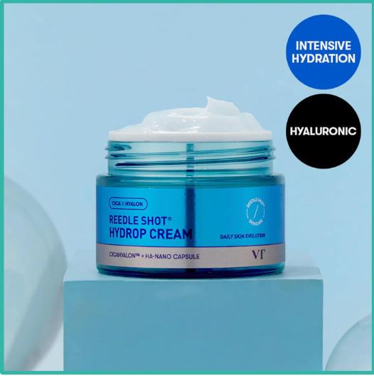 #VTHydropReedleShot #HyaluronicAcidCream #DeepHydration #CicaReedle #MoistureBarrier #HANanoCapsule #KbeautySkincare #GlowingSkin #UltraLowMolecularHA #HydrationBooster