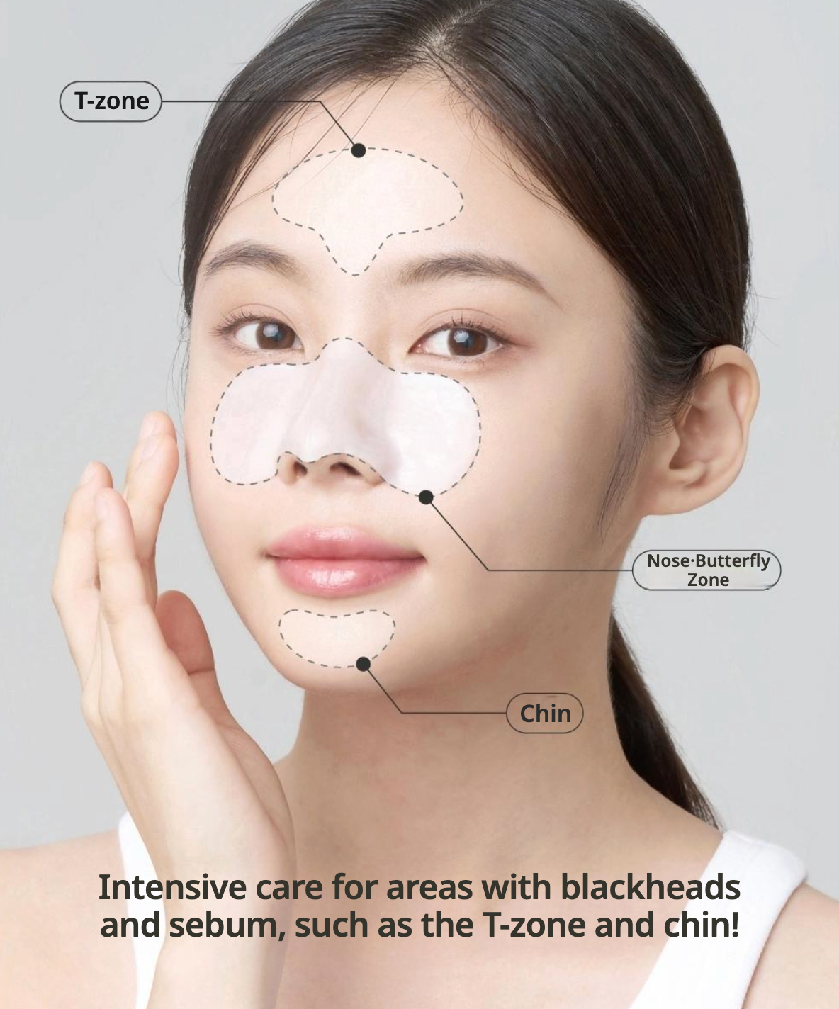 【ROUND LAB】 Pine Tree Soothing Cica Biocellulose Nose Pack 2-Step Kit 5P