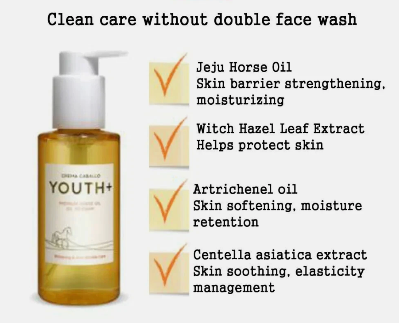 【JAMINKYUNG 】 CREMA Caballo Cleansing Oil to Foam (110ml)