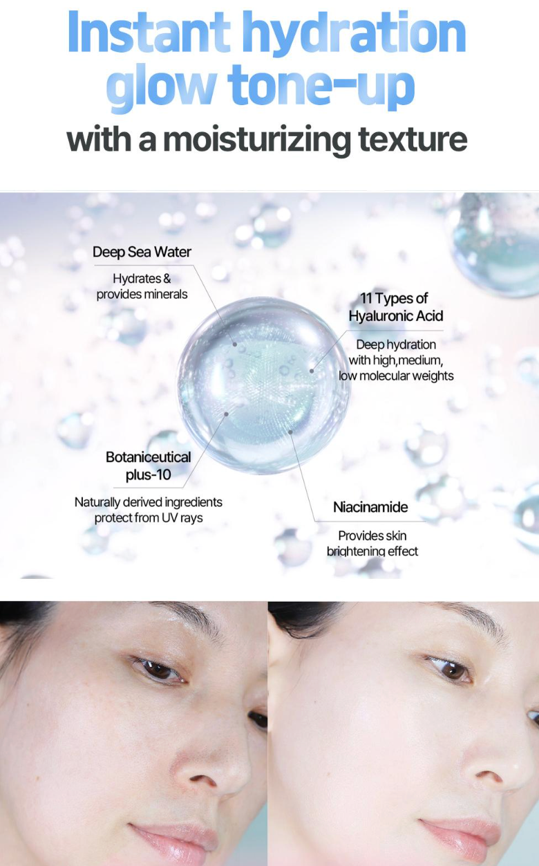 9wishes Vegan White Tone-Up Cream 50ml Set (+20ml)