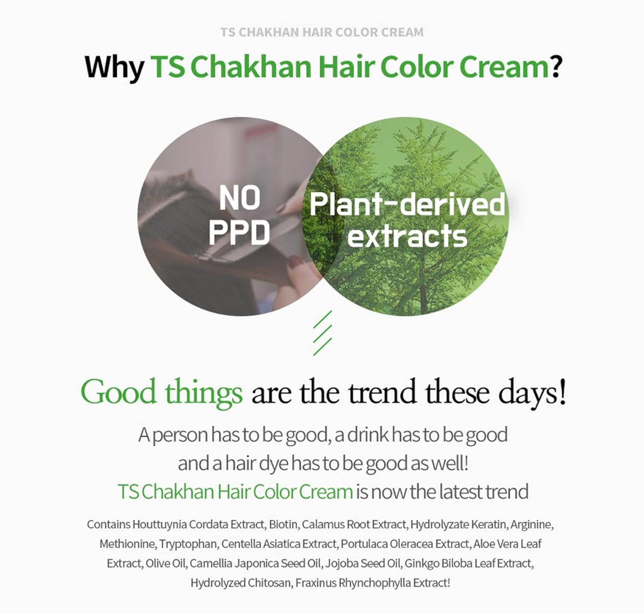 TS Chakhan Hair Color Cream (*Color Options Available - *Natural Black/Dark Brown/Light Brown))
