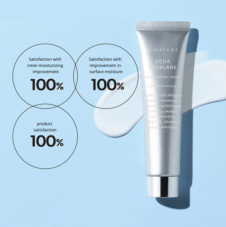 【S.NATURE】 Aqua Squalan Moisturizing Cream Special Set 60ml + 30ml