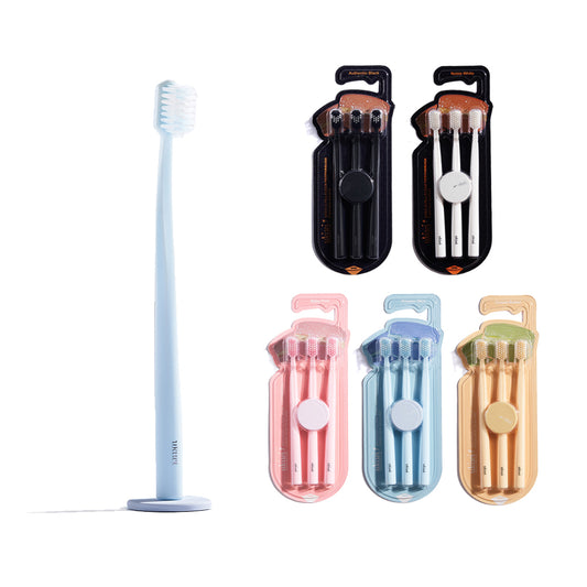 【ukiwi】  Magnetic Anti-bacterial Toothbrush: Renewal Edition Set (3 Toothbrush + 1 Magnetic Pad) *Color selection available