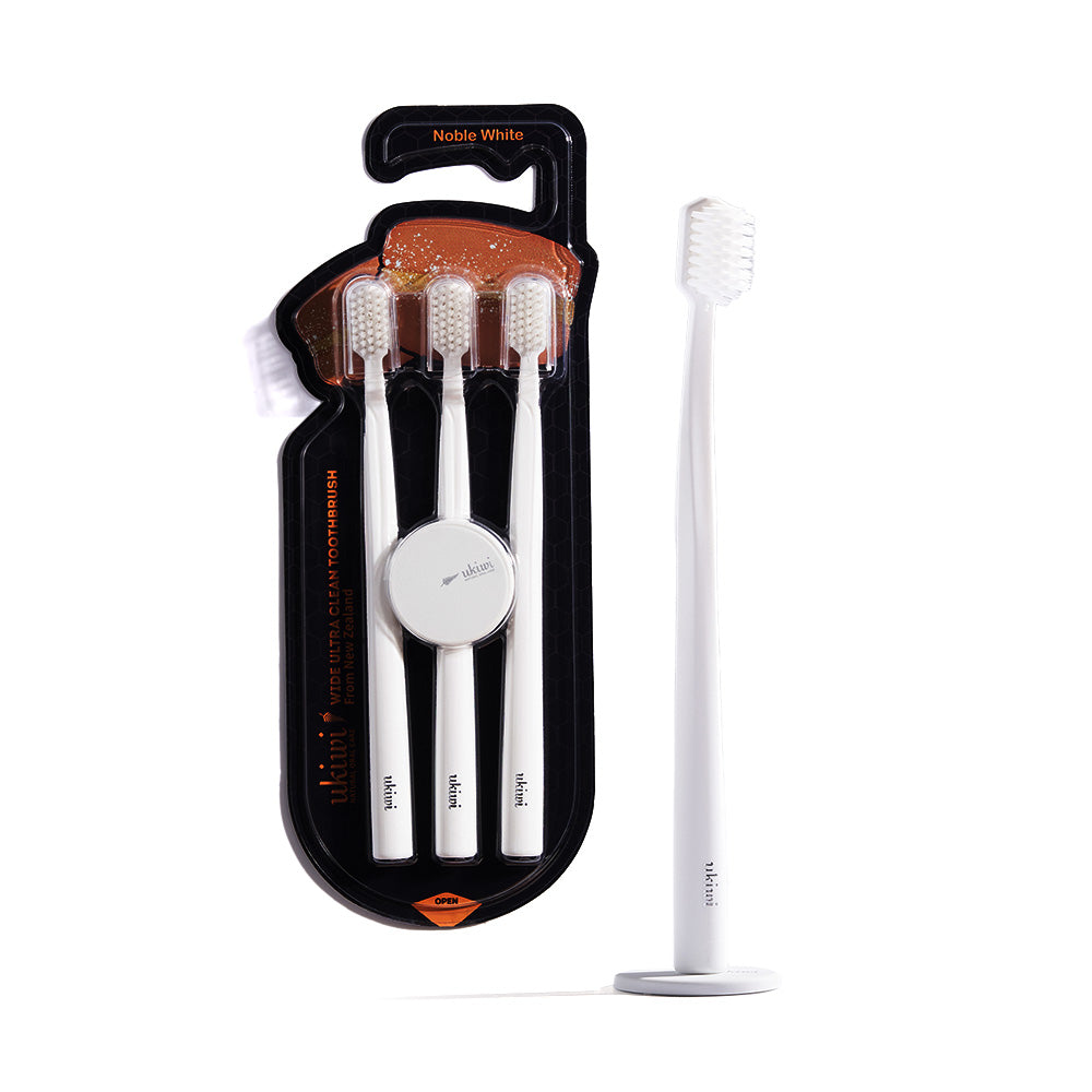 【ukiwi】  Magnetic Anti-bacterial Toothbrush: Renewal Edition Set (3 Toothbrush + 1 Magnetic Pad) *Color selection available