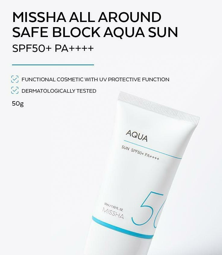 MISSHA All Around Safe Block Aqua Sun SPF50+ PA++++ 50ml