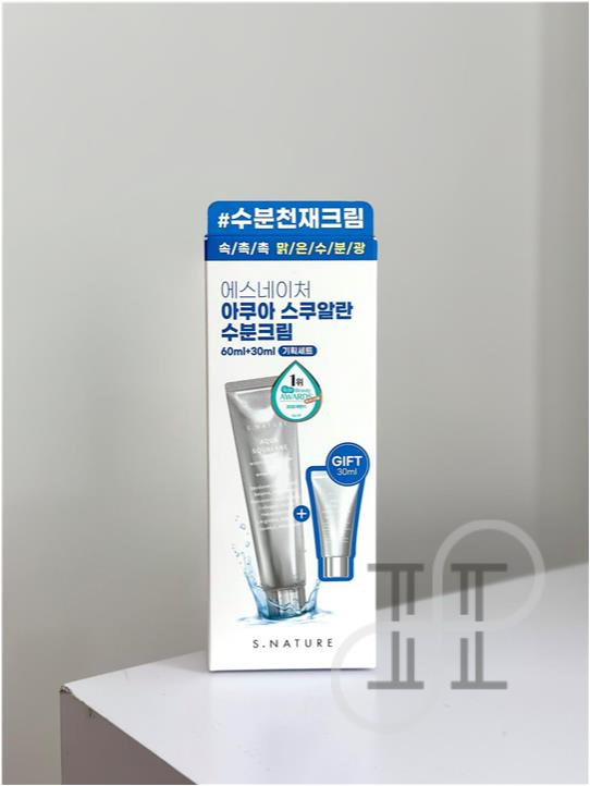 【S.NATURE】 Aqua Squalan Moisturizing Cream Special Set 60ml + 30ml
