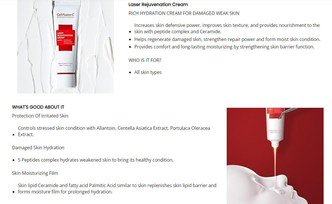 Cell Fusion C Laser Rejuvenation Cream (50ml+20ml)