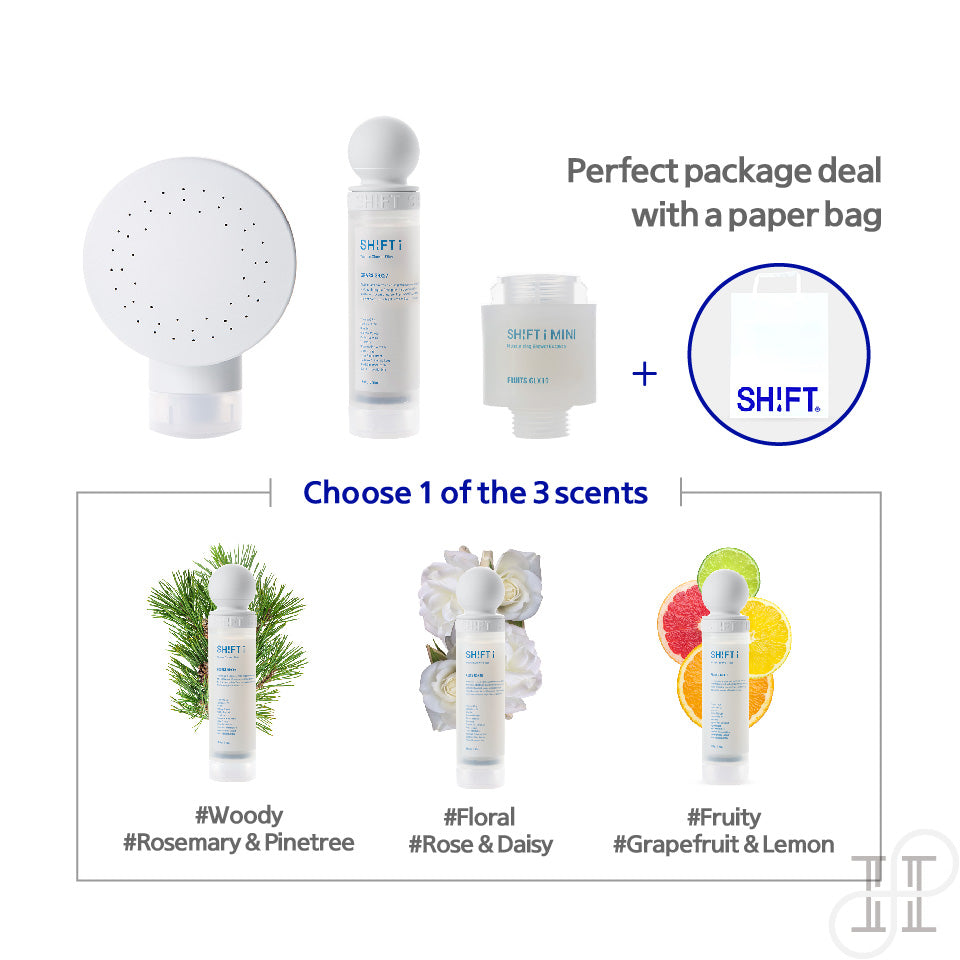 SHIFT Bluebox Shower Gift Set (Filter + Head + Mini filter + bag)