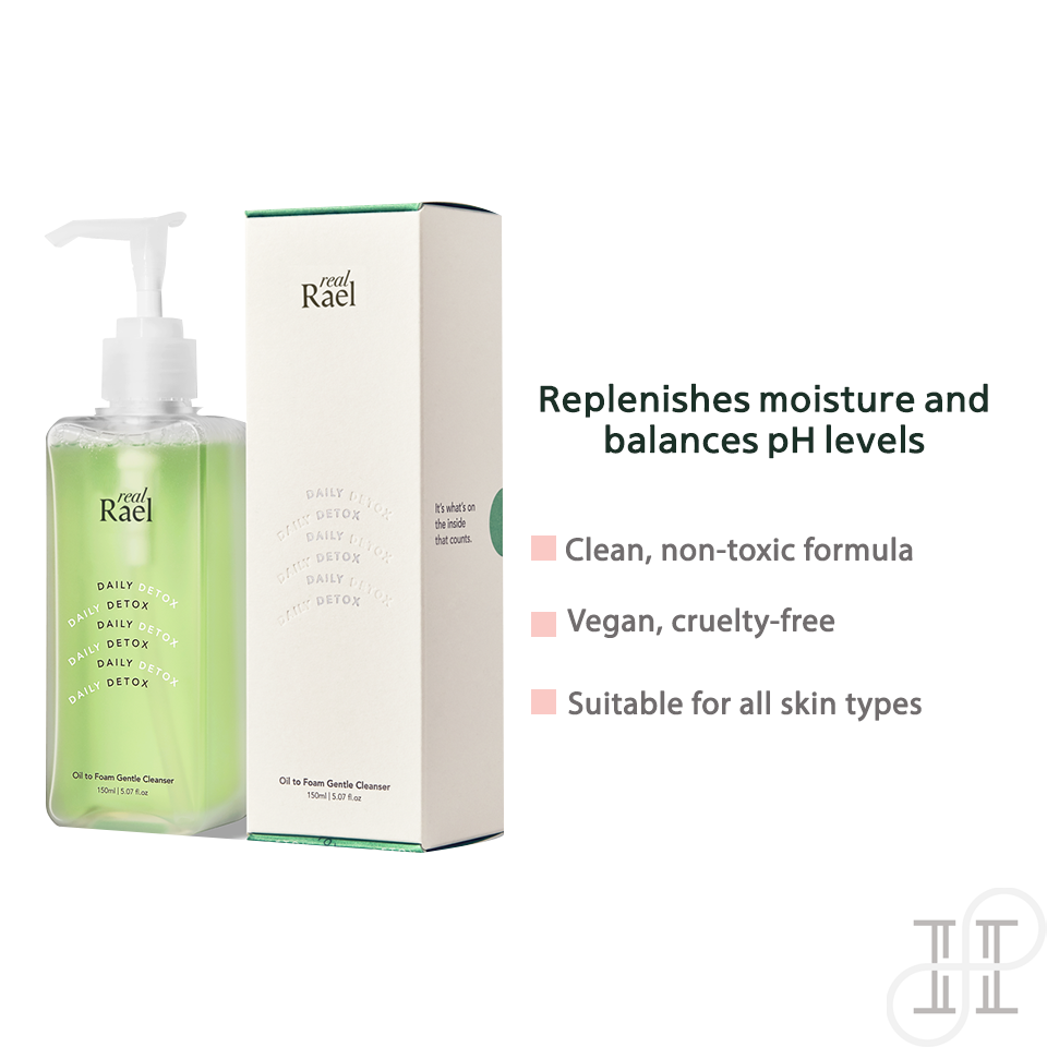 [Vegan] Rael Oil to Foam Gentle Cleanser (150ml) - remove 93% micropollutants