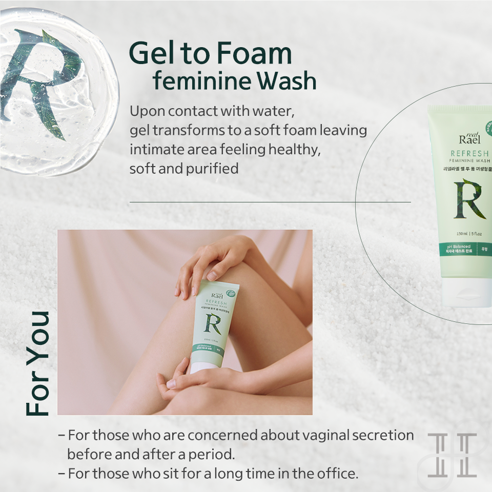 Rael Refresh Feminine Wash (Gel to Foam, 150ml)