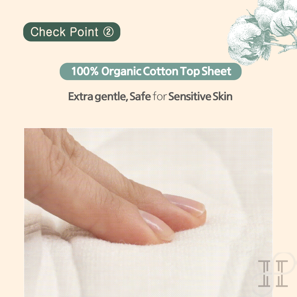 RAEL organic cotton overnight sanitary pads (8pcs, 6pcs)
