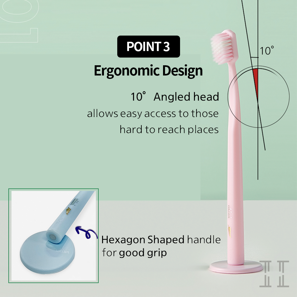 ukiwi Macaron Magnetic Antibacterial Toothbrush